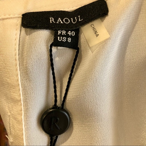 ❌SOLD❌ BNWT RAOUL off-white silk sleeveless top - Picture 4 of 4